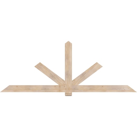 Ekena Millwork Kennewick Smooth Timber Gable Bracket, Douglas Fir, 108"W x 40"H x 1 1/2"D x 5 1/2"F, 9/12 Pitch GBW108X40X0206KEN00SDF